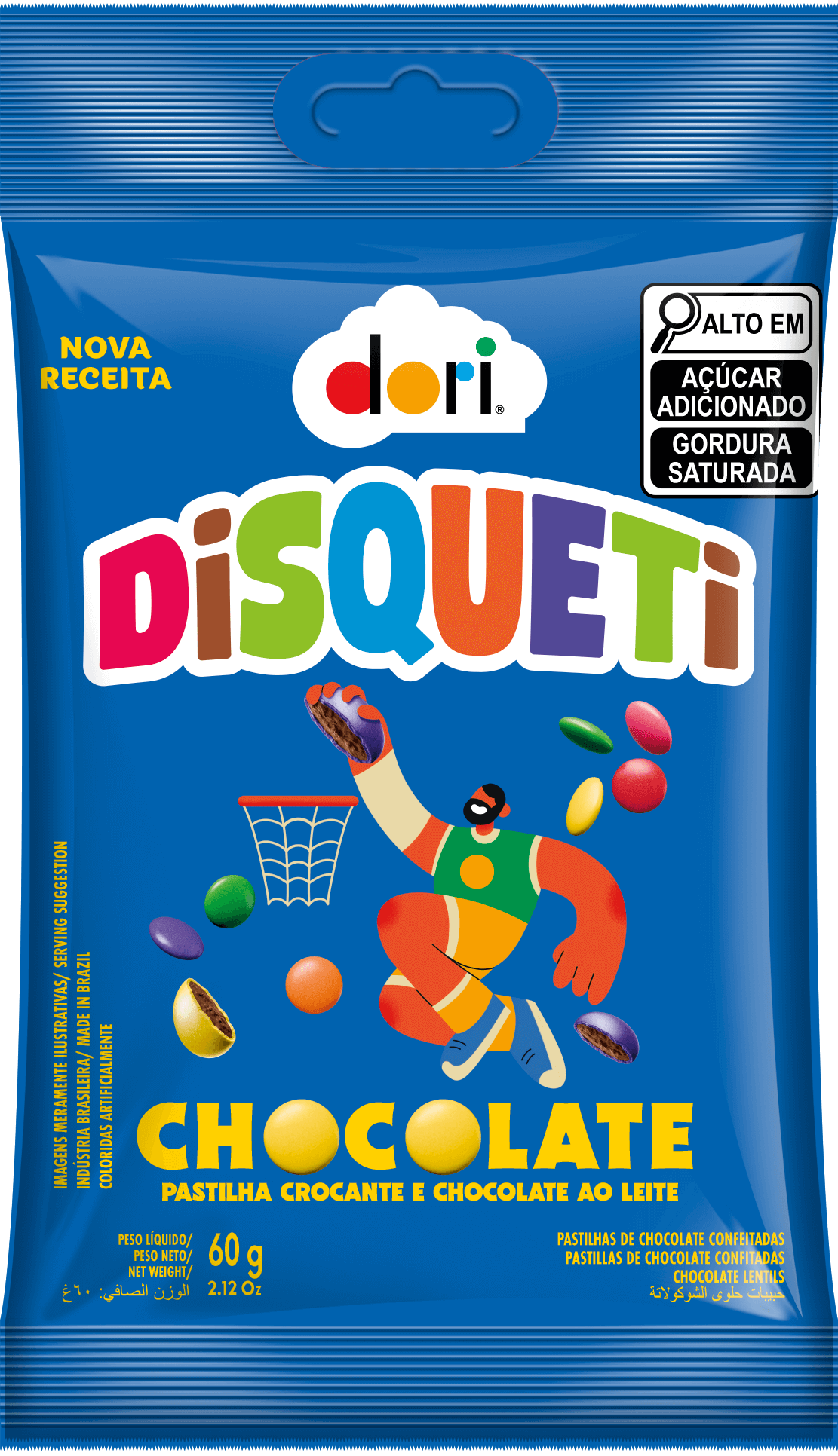 Disqueti Chocolate ao Leite 60g