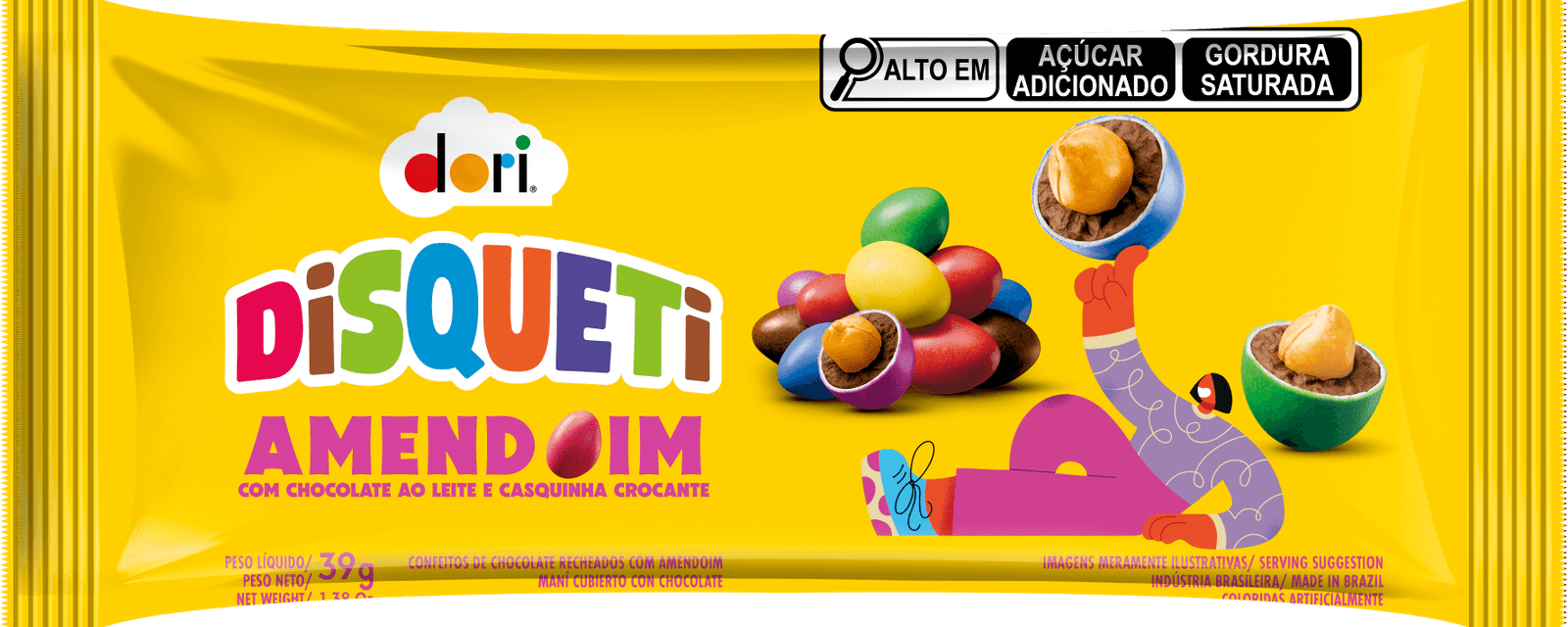 Disqueti Amendoim 39g
