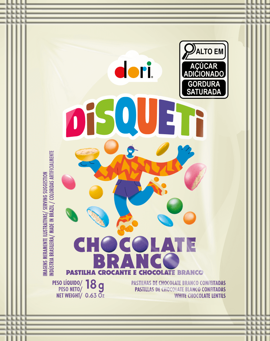 Disqueti Chocolate Branco 18g