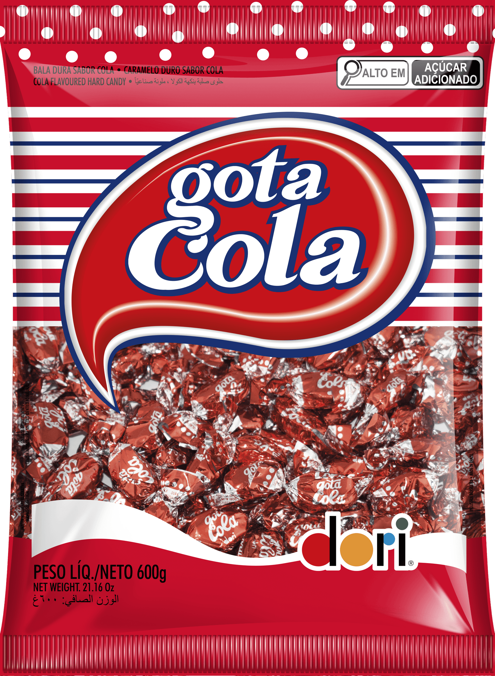 Bala Gota Cola 600g