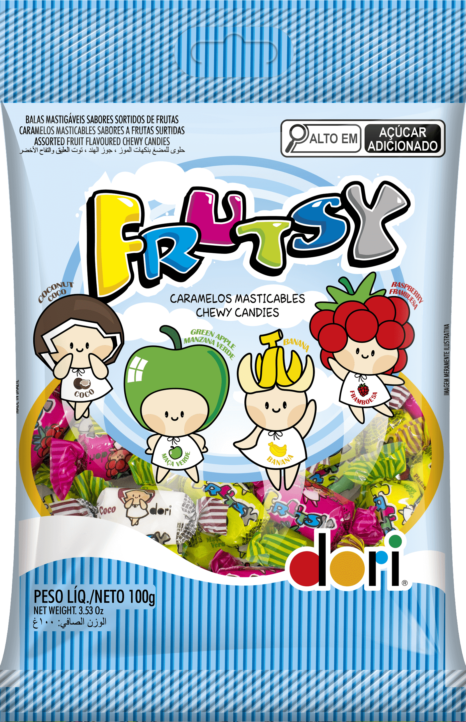 Bala Frutsy Sortida 100g