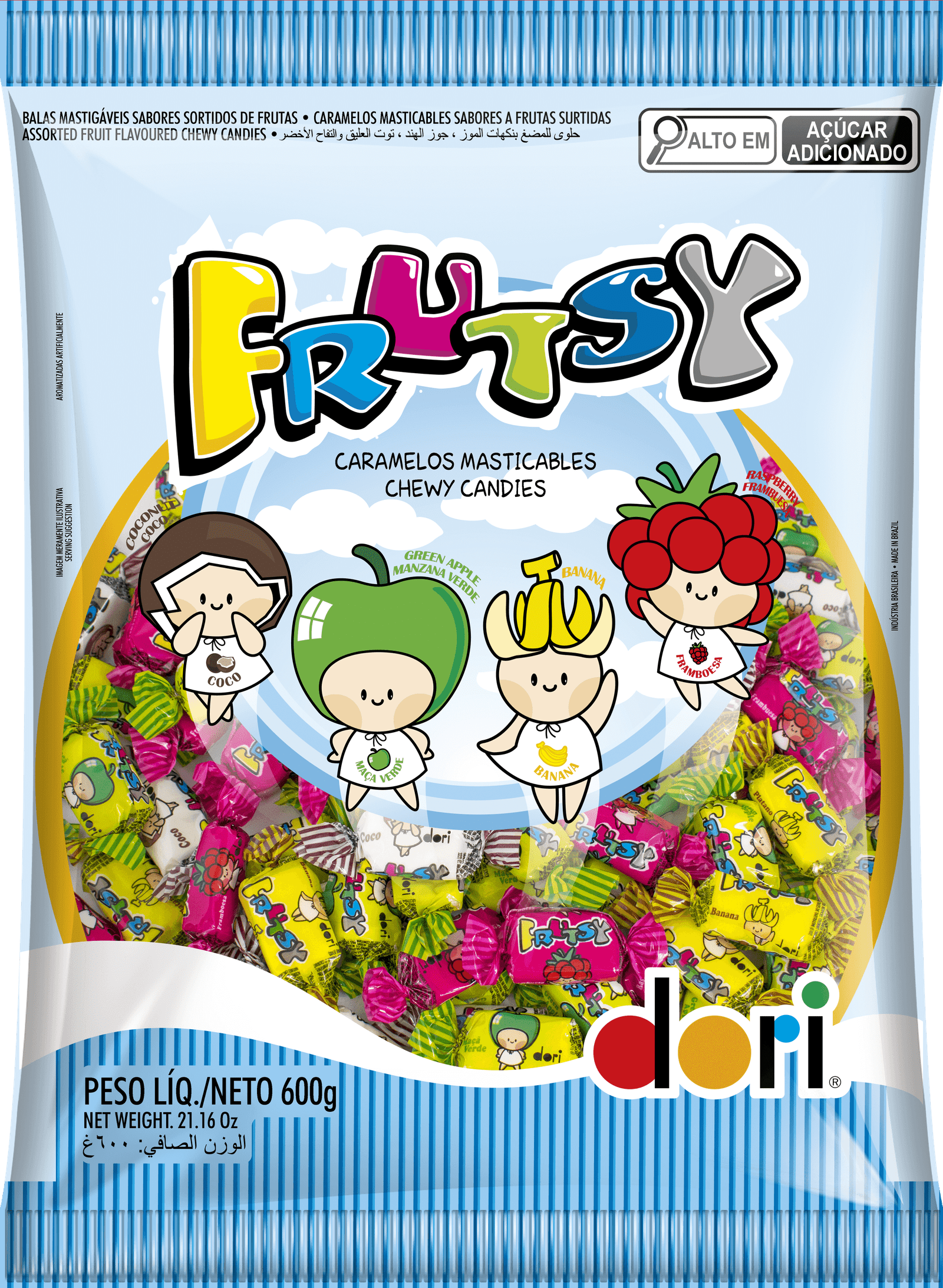 Bala Frutsy Sortida 600g