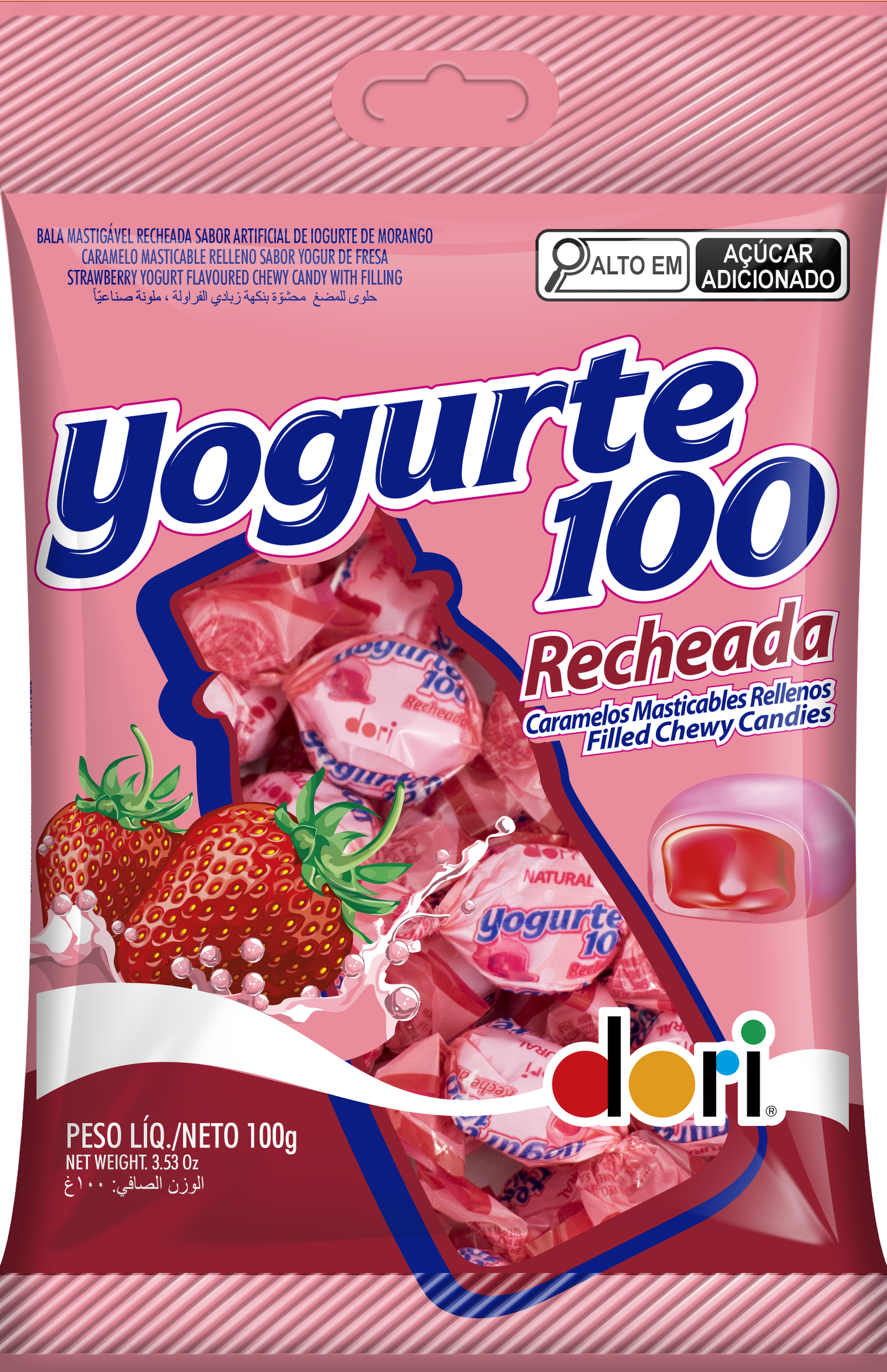 Bala Yogurte100 Recheada 100g