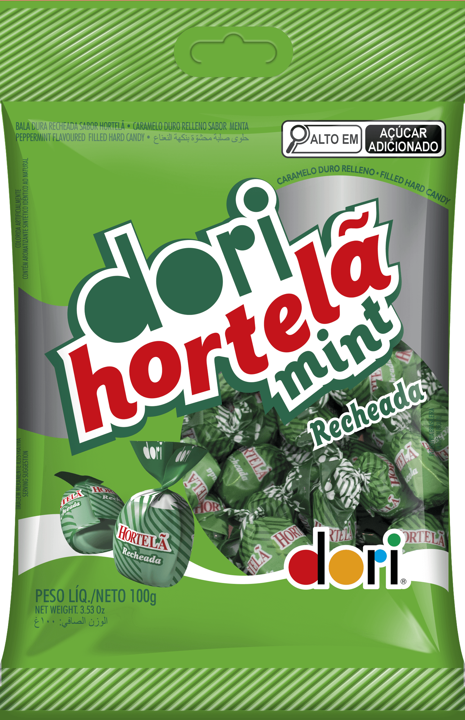Bala Hortelã Mint Recheada 100g