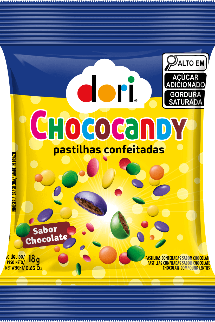 Chococandy Pastilha Confeitada Colorida 18g