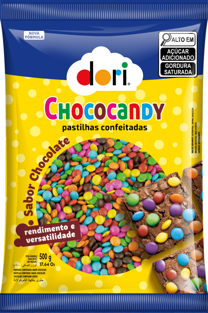 Chococandy Pastilha Confeitada Colorida 500g