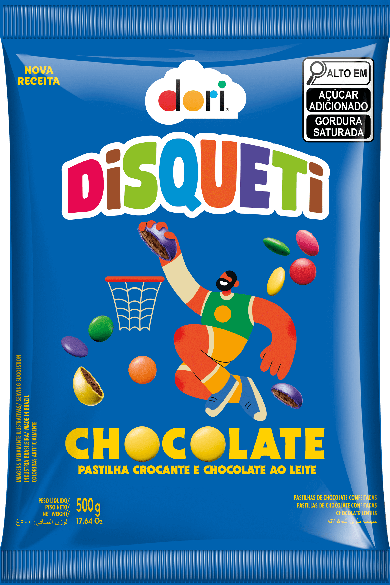 Disqueti Chocolate ao Leite 500g