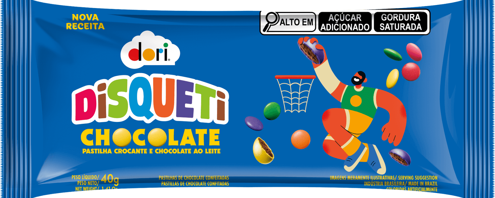 Disqueti Chocolate ao Leite 40g